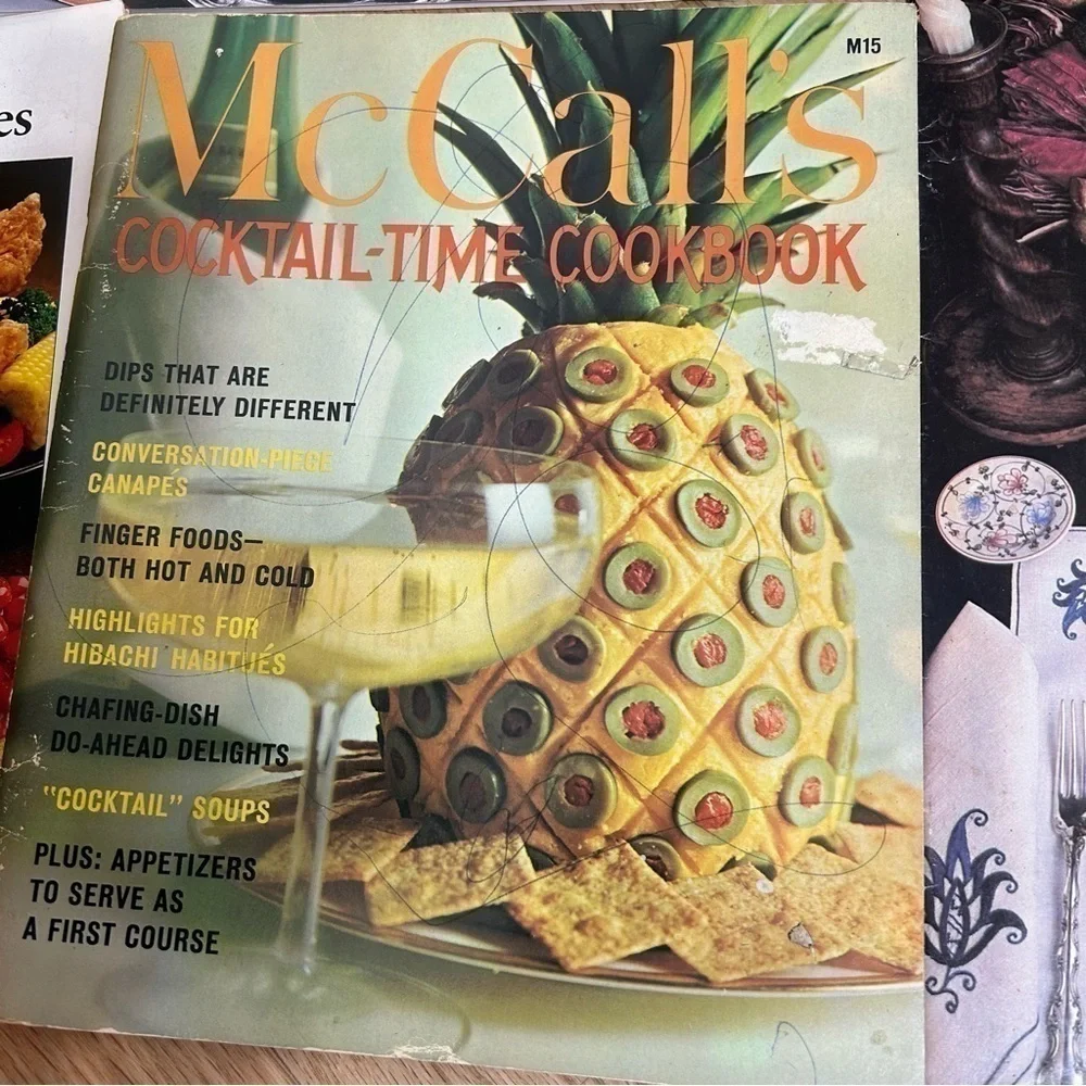 Vintage Cookbook Bundle McCall’s Cocktail Time Romertopf Borden Maryland Seafood